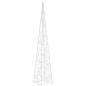 vidaXL Leuchtkegel Weihnachtsdekoration 60 LEDs Warmweiß 120 cm Acryl vidaXL Leuchtkegel Weihnachtsdekoration 60 LEDs Warmweiß 120 cm Acryl