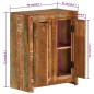 vidaXL Sideboard 60x33x75 cm Altholz Massiv vidaXL Sideboard 60x33x75 cm Altholz Massiv
