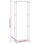 vidaXL Brennholzregal Mattschwarz 80x28x222 cm Stahl vidaXL Brennholzregal Mattschwarz 80x28x222 cm Stahl