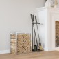 vidaXL Brennholzregal 50x28x56 cm Edelstahl vidaXL Brennholzregal 50x28x56 cm Edelstahl