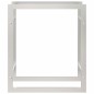 vidaXL Brennholzregal 50x28x56 cm Edelstahl vidaXL Brennholzregal 50x28x56 cm Edelstahl