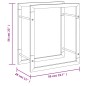vidaXL Brennholzregal 50x28x56 cm Edelstahl vidaXL Brennholzregal 50x28x56 cm Edelstahl