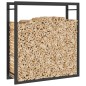 vidaXL Brennholzregal Mattschwarz 80x28x86 cm Stahl vidaXL Brennholzregal Mattschwarz 80x28x86 cm Stahl