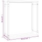 vidaXL Brennholzregal Mattschwarz 80x28x86 cm Stahl vidaXL Brennholzregal Mattschwarz 80x28x86 cm Stahl
