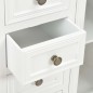 vidaXL Sideboard Weiß 70x28x70 cm Massivholz Kiefer vidaXL Sideboard Weiß 70x28x70 cm Massivholz Kiefer