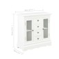 vidaXL Sideboard Weiß 70x28x70 cm Massivholz Kiefer vidaXL Sideboard Weiß 70x28x70 cm Massivholz Kiefer