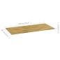 vidaXL Tischplatte Eichenholz Massiv Rechteckig 23 mm 100 x 60 cm vidaXL Tischplatte Eichenholz Massiv Rechteckig 23 mm 100 x 60 cm