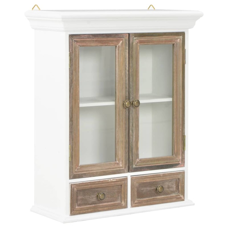 vidaXL Wandschrank Weiß 49x22x59 cm Holzwerkstoff vidaXL Wandschrank Weiß 49x22x59 cm Holzwerkstoff