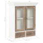 vidaXL Wandschrank Weiß 49x22x59 cm Holzwerkstoff vidaXL Wandschrank Weiß 49x22x59 cm Holzwerkstoff