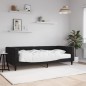 vidaXL Tagesbett mit Matratze Schwarz 90x190 cm Samt vidaXL Tagesbett mit Matratze Schwarz 90x190 cm Samt