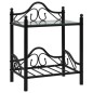 vidaXL Nachttische 2 Stk. Stahl und Hartglas 45 x 30,5 x 60 cm Schwarz vidaXL Nachttische 2 Stk. Stahl und Hartglas 45 x 30,5 x 60 cm Schwarz