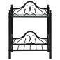 vidaXL Nachttische 2 Stk. Stahl und Hartglas 45 x 30,5 x 60 cm Schwarz vidaXL Nachttische 2 Stk. Stahl und Hartglas 45 x 30,5 x 60 cm Schwarz
