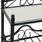 vidaXL Nachttische 2 Stk. Stahl und Hartglas 45 x 30,5 x 60 cm Schwarz vidaXL Nachttische 2 Stk. Stahl und Hartglas 45 x 30,5 x 60 cm Schwarz