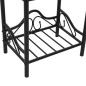 vidaXL Nachttische 2 Stk. Stahl und Hartglas 45 x 30,5 x 60 cm Schwarz vidaXL Nachttische 2 Stk. Stahl und Hartglas 45 x 30,5 x 60 cm Schwarz