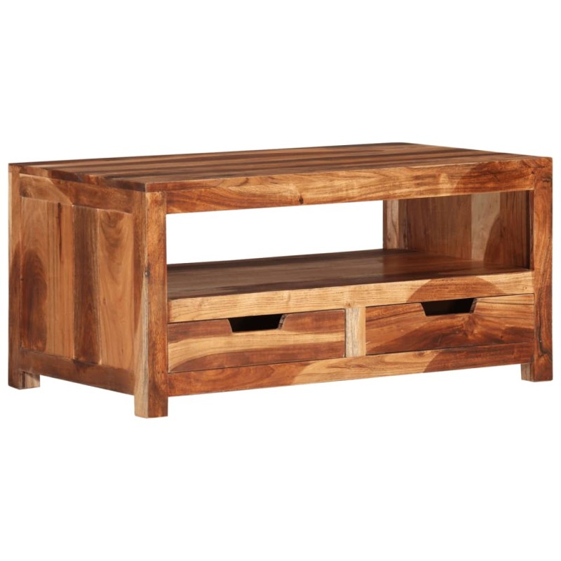 vidaXL Couchtisch 84x49x40 cm Massivholz Akazie vidaXL Couchtisch 84x49x40 cm Massivholz Akazie