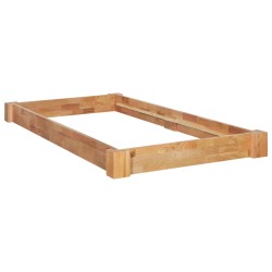 vidaXL Massivholzbett Eiche 90x200 cm
