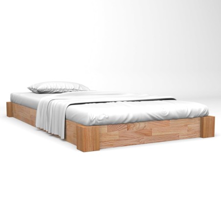 vidaXL Massivholzbett Eiche 160x200 cm