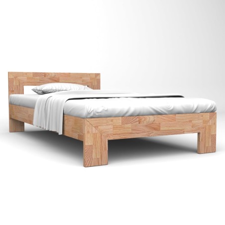 vidaXL Massivholzbett Eiche 140x200 cm