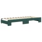 vidaXL Tagesbett Ausziehbar mit Matratzen Dunkelgrün 80x200 cm Samt vidaXL Tagesbett Ausziehbar mit Matratzen Dunkelgrün 80x200 cm Samt