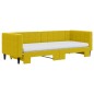 vidaXL Tagesbett Ausziehbar mit Matratzen Gelb 80x200 cm Samt vidaXL Tagesbett Ausziehbar mit Matratzen Gelb 80x200 cm Samt