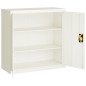 vidaXL Aktenschrank Weiß 90x40x90 cm Stahl vidaXL Aktenschrank Weiß 90x40x90 cm Stahl