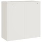 vidaXL Aktenschrank Weiß 90x40x90 cm Stahl vidaXL Aktenschrank Weiß 90x40x90 cm Stahl