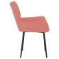 Esszimmerstühle 2 Stk. Rosa Samt Esszimmerstühle 2 Stk. Rosa Samt