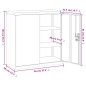 vidaXL Aktenschrank Anthrazit 90x40x90 cm Stahl vidaXL Aktenschrank Anthrazit 90x40x90 cm Stahl