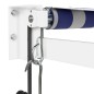 vidaXL Elektrische Markise mit Kurbel Blau und Weiß 4,5x3 m vidaXL Elektrische Markise mit Kurbel Blau und Weiß 4,5x3 m