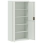 vidaXL Aktenschrank Hellgrau 90x40x180 cm Stahl vidaXL Aktenschrank Hellgrau 90x40x180 cm Stahl