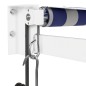 vidaXL Elektrische Markise mit Kurbel Blau und Weiß 5x3 m vidaXL Elektrische Markise mit Kurbel Blau und Weiß 5x3 m