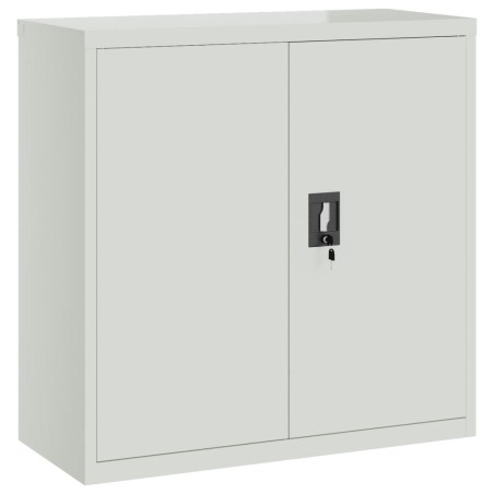vidaXL Aktenschrank mit 2 Türen Grau 90 cm Stahl