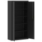 vidaXL Aktenschrank Schwarz 90x40x180 cm Stahl vidaXL Aktenschrank Schwarz 90x40x180 cm Stahl