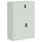 vidaXL Aktenschrank Hellgrau 90x40x130 cm Stahl vidaXL Aktenschrank Hellgrau 90x40x130 cm Stahl