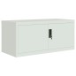 vidaXL Aktenschrank Hellgrau 90x40x130 cm Stahl vidaXL Aktenschrank Hellgrau 90x40x130 cm Stahl