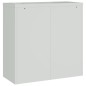 vidaXL Aktenschrank Hellgrau 90x40x130 cm Stahl vidaXL Aktenschrank Hellgrau 90x40x130 cm Stahl