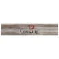 vidaXL Küchenteppich Waschbar Cooking Grau 60x300 cm Samt vidaXL Küchenteppich Waschbar Cooking Grau 60x300 cm Samt