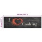 vidaXL Küchenteppich Waschbar Cooking Schwarz 45x150 cm Samt vidaXL Küchenteppich Waschbar Cooking Schwarz 45x150 cm Samt