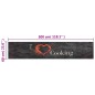 vidaXL Küchenteppich Waschbar Cooking Schwarz 60x300 cm Samt vidaXL Küchenteppich Waschbar Cooking Schwarz 60x300 cm Samt