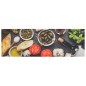 vidaXL Küchenteppich Waschbar Wein & Essen 60x180 cm Samt vidaXL Küchenteppich Waschbar Wein & Essen 60x180 cm Samt
