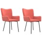 Esszimmerstühle 2 Stk. Rosa Samt Esszimmerstühle 2 Stk. Rosa Samt