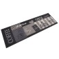 vidaXL Küchenteppich Waschbar Coffee Schwarz 60x180 cm Samt vidaXL Küchenteppich Waschbar Coffee Schwarz 60x180 cm Samt