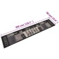 vidaXL Küchenteppich Waschbar Coffee Schwarz 60x300 cm Samt vidaXL Küchenteppich Waschbar Coffee Schwarz 60x300 cm Samt