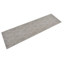 vidaXL Küchenteppich Waschbar Raute 45x150 cm Samt