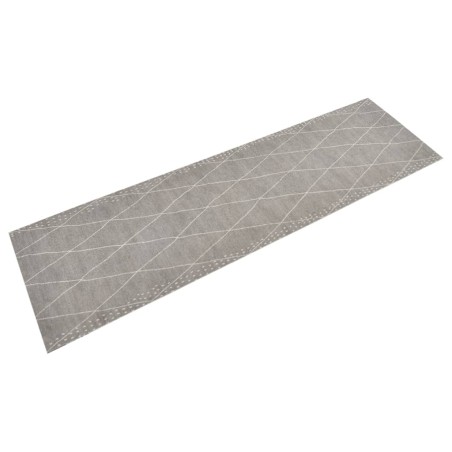vidaXL Küchenteppich Waschbar Raute 45x150 cm Samt