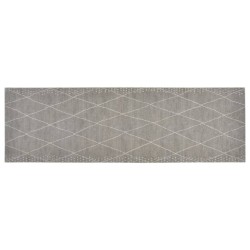 vidaXL Küchenteppich Waschbar Raute 60x180 cm Samt