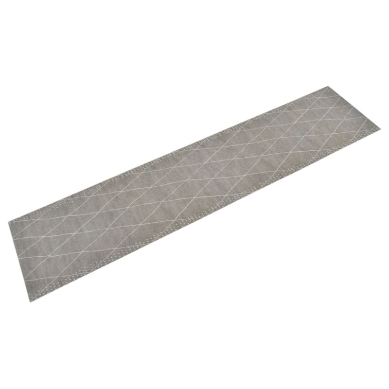 vidaXL Küchenteppich Waschbar Raute 60x300 cm Samt vidaXL Küchenteppich Waschbar Raute 60x300 cm Samt