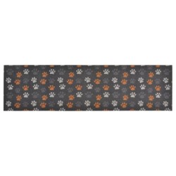 vidaXL Küchenteppich Waschbar Pfoten 45x150 cm Samt