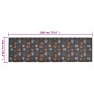vidaXL Küchenteppich Waschbar Pfoten 60x180 cm Samt vidaXL Küchenteppich Waschbar Pfoten 60x180 cm Samt