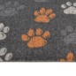 vidaXL Küchenteppich Waschbar Pfoten 60x300 cm Samt vidaXL Küchenteppich Waschbar Pfoten 60x300 cm Samt